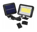 Solarna lampa LED 100 z czujnikiem ruchu i zmierzchu + panel, kabel 5m