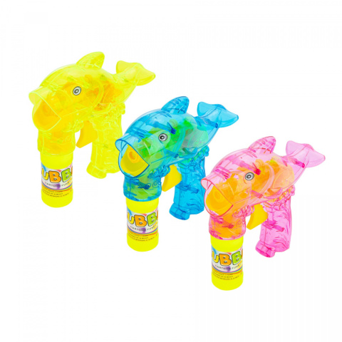Pistolet do baniek mydlanych - Rybka delfin + 2 wkłady z płynem Pistolet do baniek mydlanych - Rybka delfin + 2 wkłady z płynem