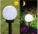 6xLampa SOLARNA LED Ogrodowa solar KULA (biała)