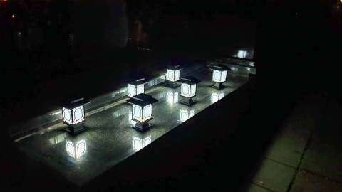 2 x Znicz solarny na cmentarz wkład LED 2 x Znicz solarny na cmentarz wkład LED