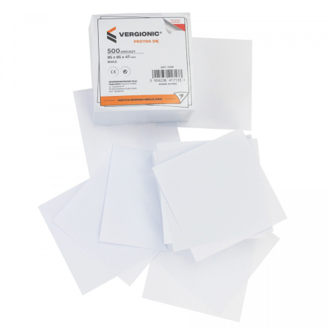 Karteczki Biurkowe Nieklejone 85x85x47mm 500 sztuk Karteczki Biurkowe Nieklejone 85x85x47mm 500 sztuk