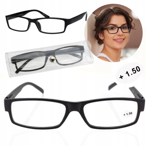 OKULARY KOREKCYJNE DO CZYTANIA KOMPUTERA PLUSY+1.5(9)