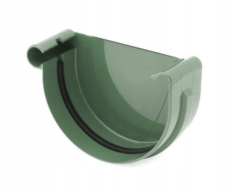 Denko zaślepka rynny 125mm lewe Bryza ZIELONY Denko zaślepka rynny 125mm lewe Bryza ZIELONY