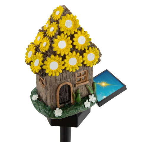 LAMPA SOLARNA OGRODOWA LED ZEWNĘTRZNA WBIJANA BAJKOWY DOMEK LAMPA SOLARNA OGRODOWA LED ZEWNĘTRZNA WBIJANA BAJKOWY DOMEK
