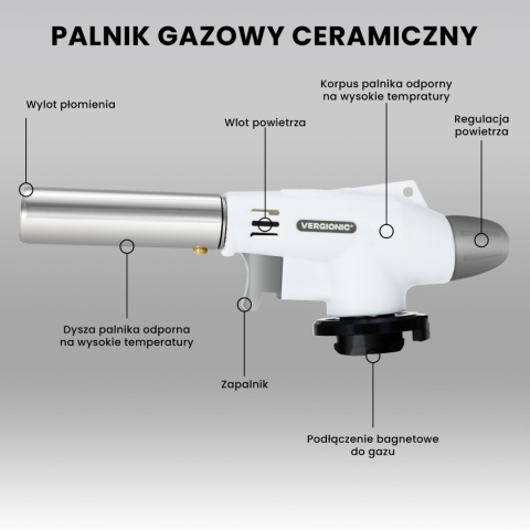 Multifunkcyjny palnik gazowy na kartusz Multifunkcyjny palnik gazowy na kartusz