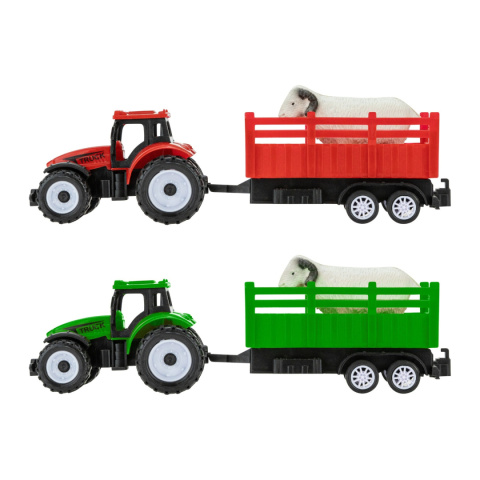 TRAKTOR CIĄGNIK ROLNICZY Z PRZYCZEPKA I ZWIERZĄTKIEM TRAKTOR CIĄGNIK ROLNICZY Z PRZYCZEPKA I ZWIERZĄTKIEM