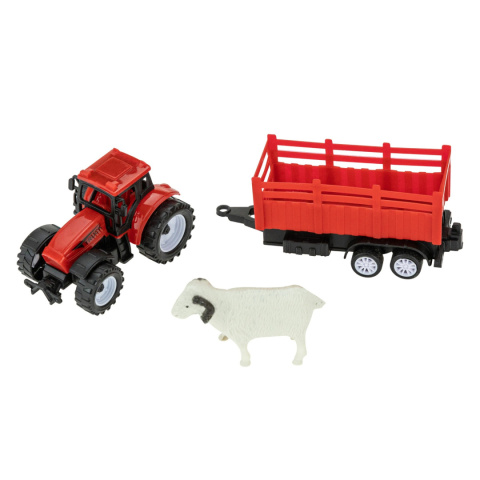 TRAKTOR CIĄGNIK ROLNICZY Z PRZYCZEPKA I ZWIERZĄTKIEM TRAKTOR CIĄGNIK ROLNICZY Z PRZYCZEPKA I ZWIERZĄTKIEM