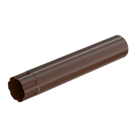 BRYZA STAL Rura spustowa STAL 90 mm / 1m brąz BRYZA STAL Rura spustowa STAL 90 mm / 1m brąz