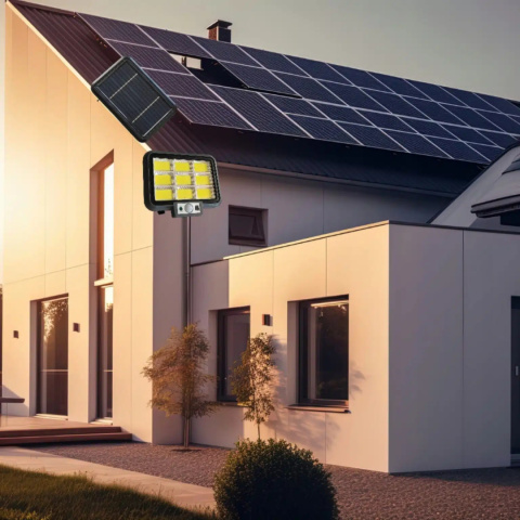 Lampa Solarna LED 200W z Czujnikiem Ruchu i Zmierzchu Lampa Solarna LED 200W z Czujnikiem Ruchu i Zmierzchu