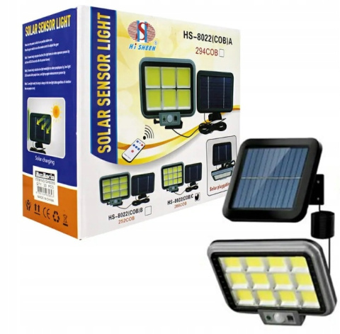 Lampa Solarna LED 200W z Czujnikiem Ruchu i Zmierzchu Lampa Solarna LED 200W z Czujnikiem Ruchu i Zmierzchu