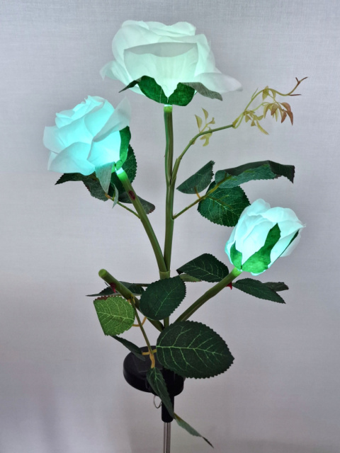 Lampa Solarna Wbijana RÓŻA LED Do Ogrodu Kwiat SOLARNY zmienia kolory RGB Lampa Solarna Wbijana RÓŻA LED Do Ogrodu Kwiat SOLARNY zmienia kolory RGB
