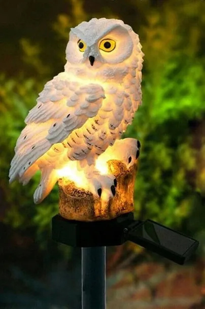 Lampa ogrodowa solarna LED Sowa z czujnik zmierzchu Lampa ogrodowa solarna LED Sowa z czujnik zmierzchu