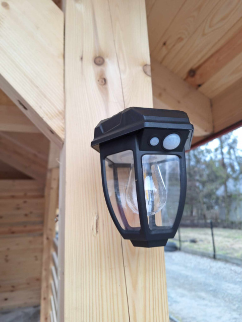KINKIET SOLARNY RETRO Ozdobny Czujnik zmierzchu Lampa Elewacyjna i Wbijana KINKIET SOLARNY RETRO Ozdobny Czujnik zmierzchu Lampa Elewacyjna i Wbijana