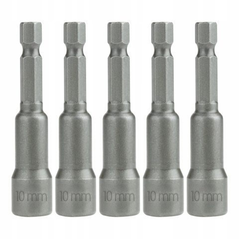 MAGNETYCZNE NASADKI UDAROWE 10 MM 5 SZT MAGNETYCZNE NASADKI UDAROWE 10 MM 5 SZT