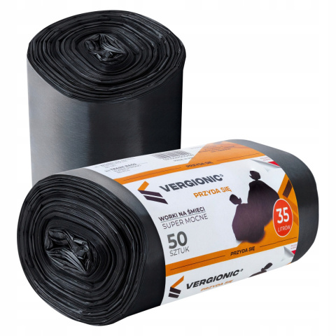WORKI DO KOSZA NA ODPADY ŚMIECI MOCNE 35L 50szt WORKI DO KOSZA NA ODPADY ŚMIECI MOCNE 35L 50szt