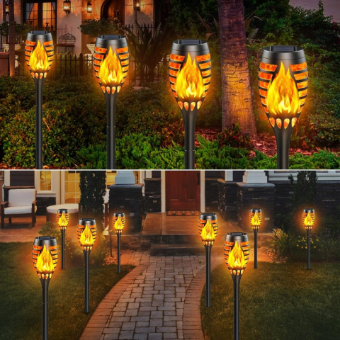 NAJWIĘKSZA POCHODNIA SOLARNA XXL LAMPA LED OGRODOWA PŁOMIEŃ WBIJANA 78cm NAJWIĘKSZA POCHODNIA SOLARNA XXL LAMPA LED OGRODOWA PŁOMIEŃ WBIJANA 78cm