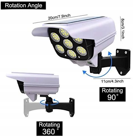 LAMPA SOLARNA KAMERA ATRAPA CZUJNIK ZMIERZCHURUCHU Rodzaj lampa wisząca