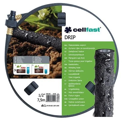 Wąż nawadniający Cellfast Drip 19-001 1/2&quot; 7,5 m Marka Cellfast